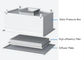 उच्च दक्षता फ़िल्टर आउटलेट सील HEPA बॉक्स / Cleanroom HEPA फ़िल्टर बॉक्स