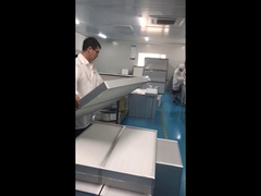 MERV16 V बैंक सेल HEPA मीडिया फ़िल्टर ABS प्लास्टिक फ्रेम के साथ 14 वर्ग मीटर क्षेत्र