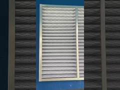 दक्षता प्लीटेड पैनल एयर प्यूरीफायर फिल्टर 46 मिमी/96 मिमी G4 रेटिंग 5um छिद्र