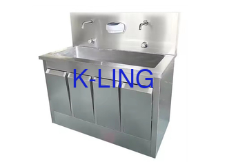 स्वच्छ कक्ष के लिए साबुन डिस्पेंसर के साथ इन्फ्रारेड इंडक्शन मेडिकल हैंड वाश सिंक