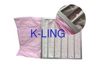 क्लीनरूम कम प्रतिरोध के लिए F5-F9 सिंथेटिक पॉकेट बैग फ़िल्टर माध्यमिक