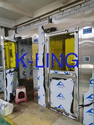 220V/50Hz या 380V/50Hz बेहतर वायु निस्पंदन के साथ मौसम प्रतिरोधी एलईडी एयर शॉवर सुरंग