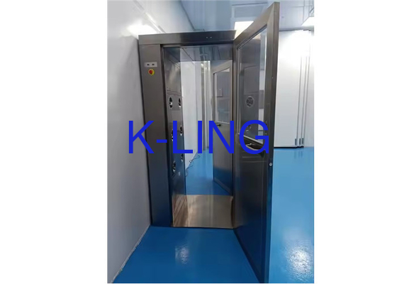 H13/H14 एयर फिल्टर स्वचालित फूंकने वाला मनुल स्विंग डोर एयर शावर 220V/50Hz