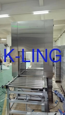 ऑटो रोल कन्वेयर लाइन 380V / 50HZ के साथ PLC नियंत्रण प्रणाली एयर शावर पास बॉक्स