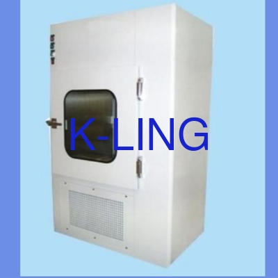 स्टेनलेस स्टील पास बॉक्स एडजस्टेबल एयर शावर टाइम 0-99s 50L क्षमता फार्मास्युटिकल क्लीनरूम के लिए