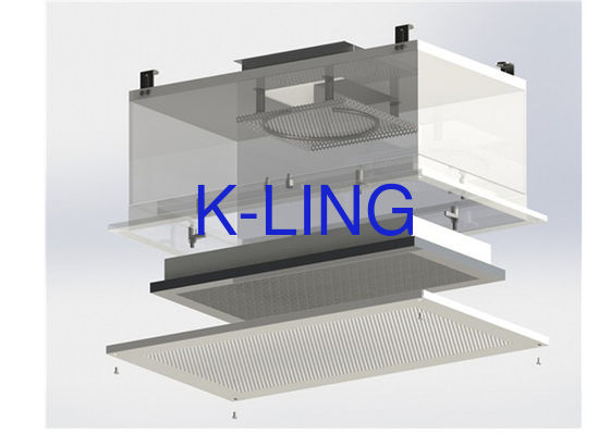 उच्च दक्षता छत और दीवार HEPA टर्मिनल फ़िल्टर डिफ्यूज़र Cleanroom के लिए