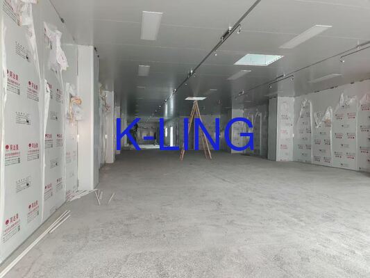 हार्डवॉल क्लीनरूम सॉफ्टवॉल क्लीनरूम ग्लास मैग्नीशियम रॉक वॉल सैंडविच पैनल 50 मिमी छत और दीवार क्लीनरूम समाधान के लिए आदर्श