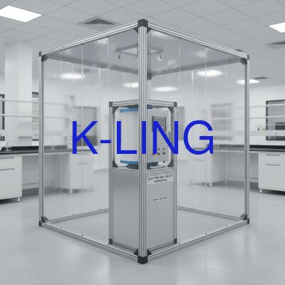 सॉफ्टवॉल क्लीन रूम मॉड्यूलर क्लीन रूम के साथ क्लास 1000/ISO5/ISO6/ISO7 शुद्धिकरण स्वतंत्र या दीवार पर घुड़सवार और HEPA फिल्टर और प्रीफिल्टर