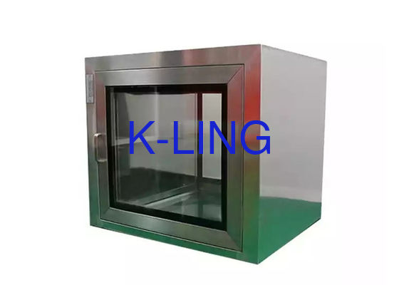 यूवी लाइट के साथ बॉक्स के माध्यम से एसएस एसयूएस 304 स्टेटिक ट्रांसफर विंडो पास: