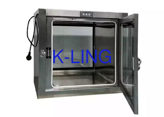 SUS304 क्लीन रूम कस्टम पैरामीटर के लिए बॉक्स ट्रांसफर विंडो के माध्यम से स्टेटिक पास