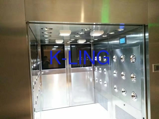 IP54 HEPA फ़िल्टर स्टेनलेस स्टील एयर शावर टनल अनुकूलित आकार