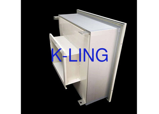 कार्यालय HEPA फ़िल्टर बॉक्स DOP परीक्षण पोर्ट के साथ मानक शोर स्तर ≤ 50dB को पूरा करता है