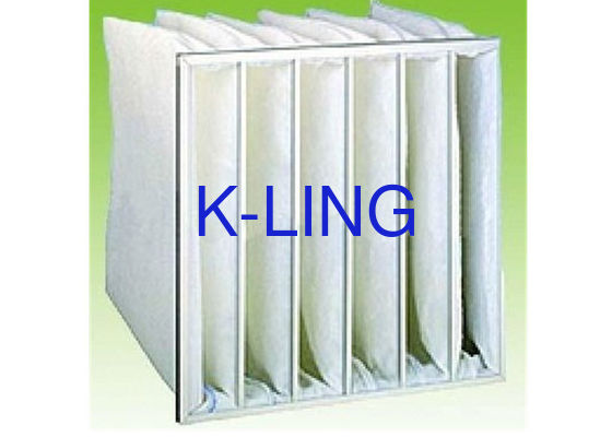 आर्द्रता वातावरण के लिए एल्यूमीनियम मिश्र धातु फ्रेम के साथ जेब एयर फिल्टर