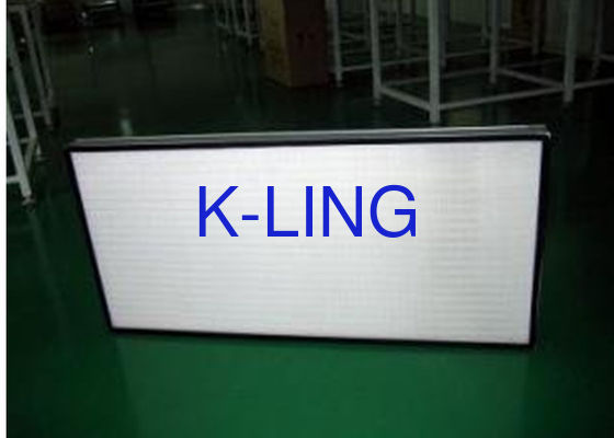 औद्योगिक एल्यूमीनियम मिश्र धातु फ्रेम ULPA / HEPA एयर फिल्टर अनुकूलित आकार