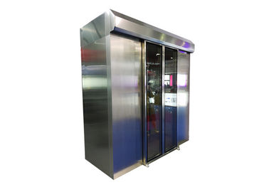 ऑटो स्लाइड डोर के साथ कस्टम स्टेनलेस स्टील 304/201 Cleanroom एयर शावर