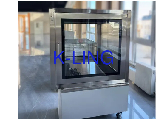 दवा संयंत्रों के लिए अनुकूलित आकार के साथ उच्च भार क्षमता के साथ टिकाऊ स्टेनलेस स्टील पास बॉक्स