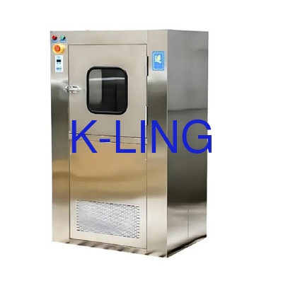 पीएलसी नियंत्रण वायु शॉवर पास बॉक्स सफेद रंग में नियंत्रित वातावरण के लिए अनुकूलित आकार