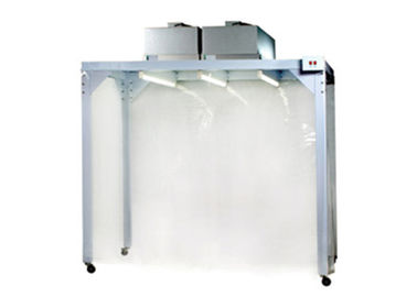 पावर कोटेड स्टील पीसी सामग्री परीक्षण के लिए सॉफ्टवॉल क्लीन बूथ को नियंत्रित करता है