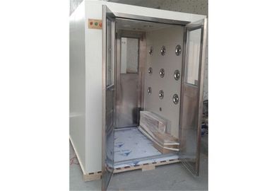 Cleanroom प्रवेश के लिए आधा ग्लास SUS 304 फ़्रेम डोर कार्गो एयर शावर सुरंग