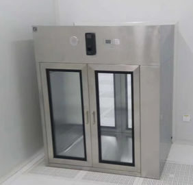फार्मास्युटिकल औद्योगिक स्टेनलेस स्टील पास बॉक्स Cleanroom हवा की गति 0.45m / s के लिए