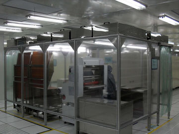 स्टेनलेस स्टील 304 फ्रेम ISO7 के साथ ऊर्ध्वाधर Lamianr फ्लो बूथ