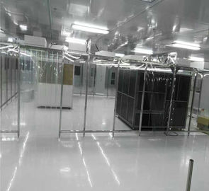 ISO6 पीवीसी मिनी के साथ Laminar फ्लो सॉफ्टवॉल क्लीन बूथ को पार करता है - HEPA फ़िल्टर