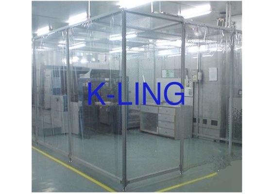 मॉड्यूलर सॉफ्टवॉल स्वच्छ कक्ष एंटी स्टेटिक बिजली प्लास्टिक परदा दीवार