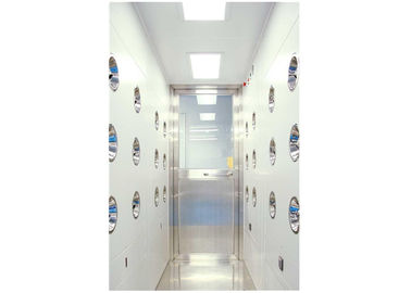 दो दिशात्मक विस्फोट के साथ इलेक्ट्रिक इंटरलॉक Cleanroom एयर शावर मशीन