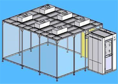 FFU के साथ कक्षा 100000 धूल मुक्त शीतल स्वच्छ कक्ष