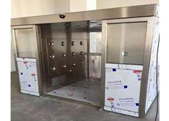 ऑटो डबल स्लाइडिंग डोर एयर शावर टनल पीएलसी कंट्रोल