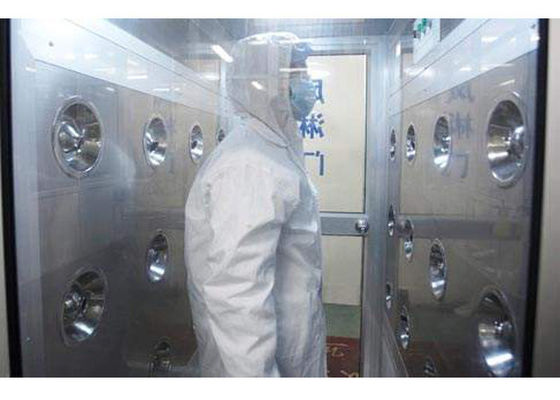 Cleanroom के लिए इलेक्ट्रिक इंटरलॉक डबल दरवाजे एयर शावर टनल