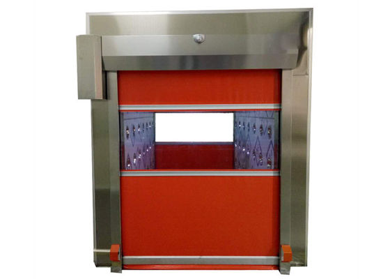 पीएलसी कंट्रोल फास्ट शटर डोर एयर शावर टनल SUS 304 फ्रेम