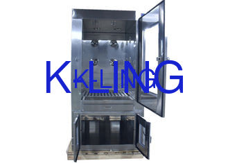 380V / 50HZ, थ्री साइड ब्लोइंग के माध्यम से फ्लोर स्टैंड एयर शॉवर पास बॉक्स