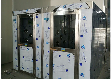 HEPA फ़िल्टर स्टेनलेस स्टील Cleanroom एयर शावर चैनल, PLC नियंत्रण प्रणाली